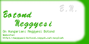 botond meggyesi business card